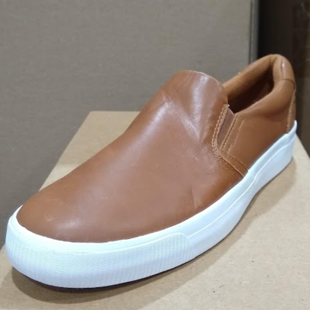 Keds Women's Pursuit Slip ON Sneaker, Cognac Leather, 11.5